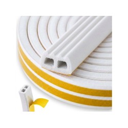 Samolepící těsnění na okna a dveře typ E 15x8 mm, 50 m, bílé KELTIN