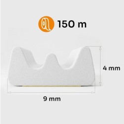 Samolepící těsnění na okna a dveře typ E 9x4 mm 150 m, bílé KELTIN Samolepící těsnění na okna a dveře typ E 9x4 mm 150 m, bílé KELTIN