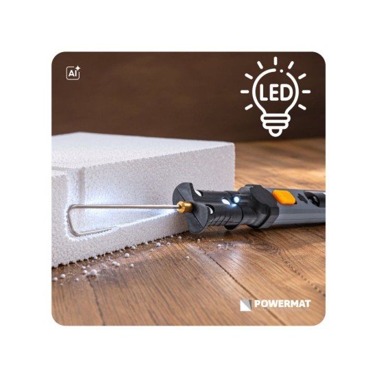 Aku řezačka na polystyren 4,2 V / 2000 mAh POWERMAT Aku řezačka na polystyren 4,2 V / 2000 mAh POWERMAT