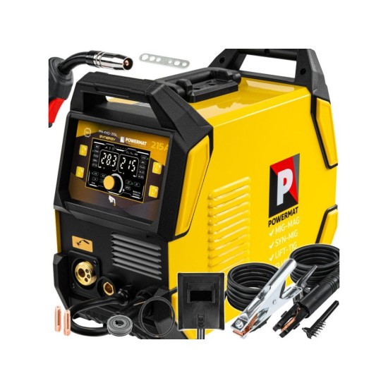 Invertorová svářečka 215 A MIG/MAG, MMA, TIG LIFT, FLUX POWERMAT Invertorová svářečka 215 A MIG/MAG, MMA, TIG LIFT, FLUX POWERMAT
