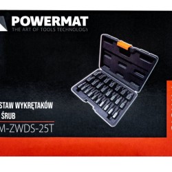 Vytahováky zalomených šroubů 25 ks POWERMAT Vytahováky zalomených šroubů 25 ks POWERMAT