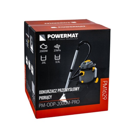 Víceúčelový vysavač a tepovač 2000 W, 20 l POWERMAT Víceúčelový vysavač a tepovač 2000 W, 20 l POWERMAT