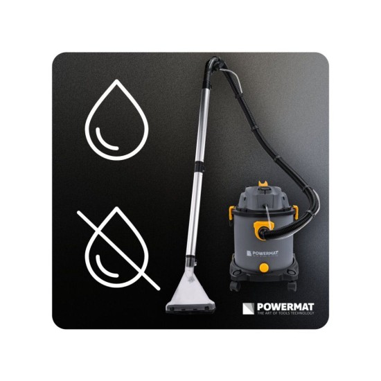 Víceúčelový vysavač a tepovač 2000 W, 20 l POWERMAT Víceúčelový vysavač a tepovač 2000 W, 20 l POWERMAT