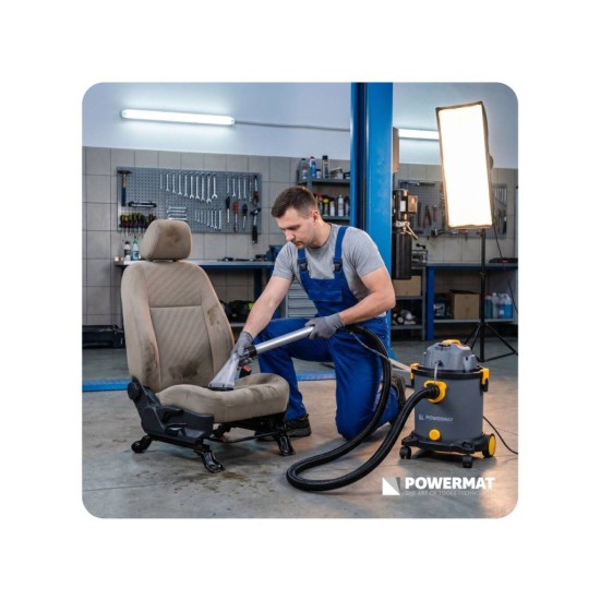 Víceúčelový vysavač a tepovač 2000 W, 20 l POWERMAT Víceúčelový vysavač a tepovač 2000 W, 20 l POWERMAT