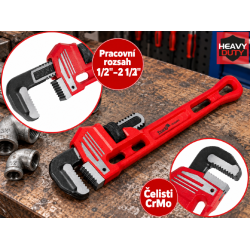 Hasák Stillson 400 mm, rozsah 1/2"–2 1/2″ HEAVY DUTY TVARDY