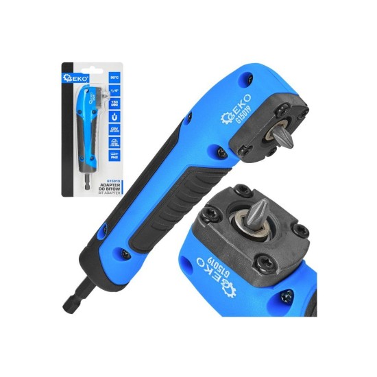 Úhlový adaptér na bity 1/4" 150 mm, 25 Nm GEKO Úhlový adaptér na bity 1/4" 150 mm, 25 Nm GEKO